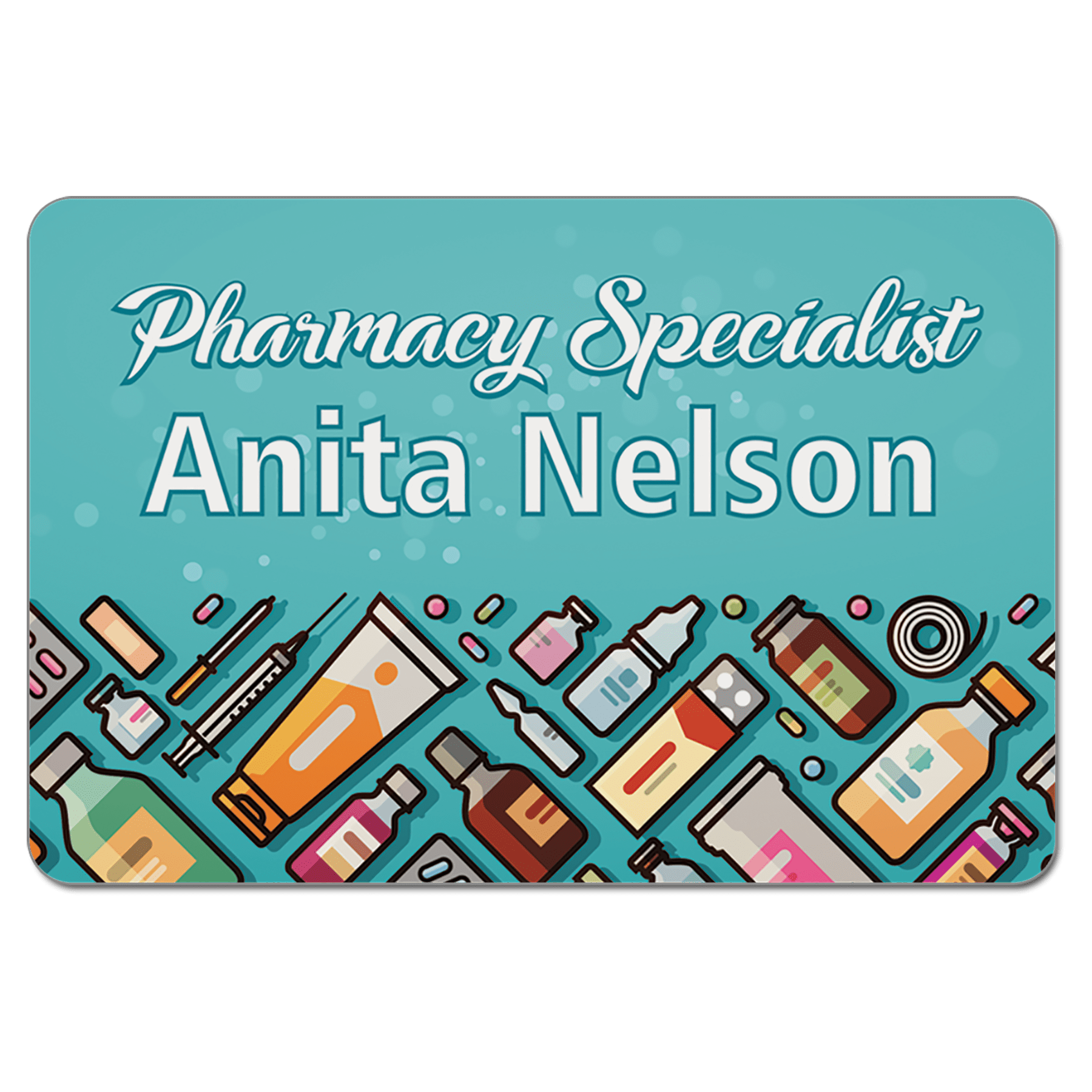 Matte Finish Plastic Name Badge