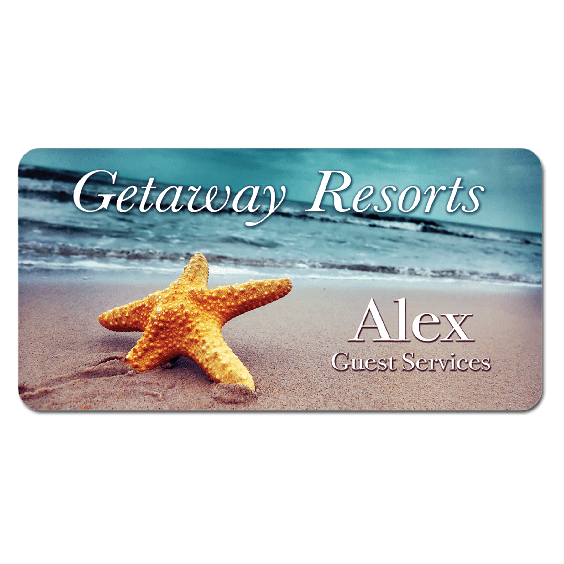 Gloss Rectangle FRP Name Badge