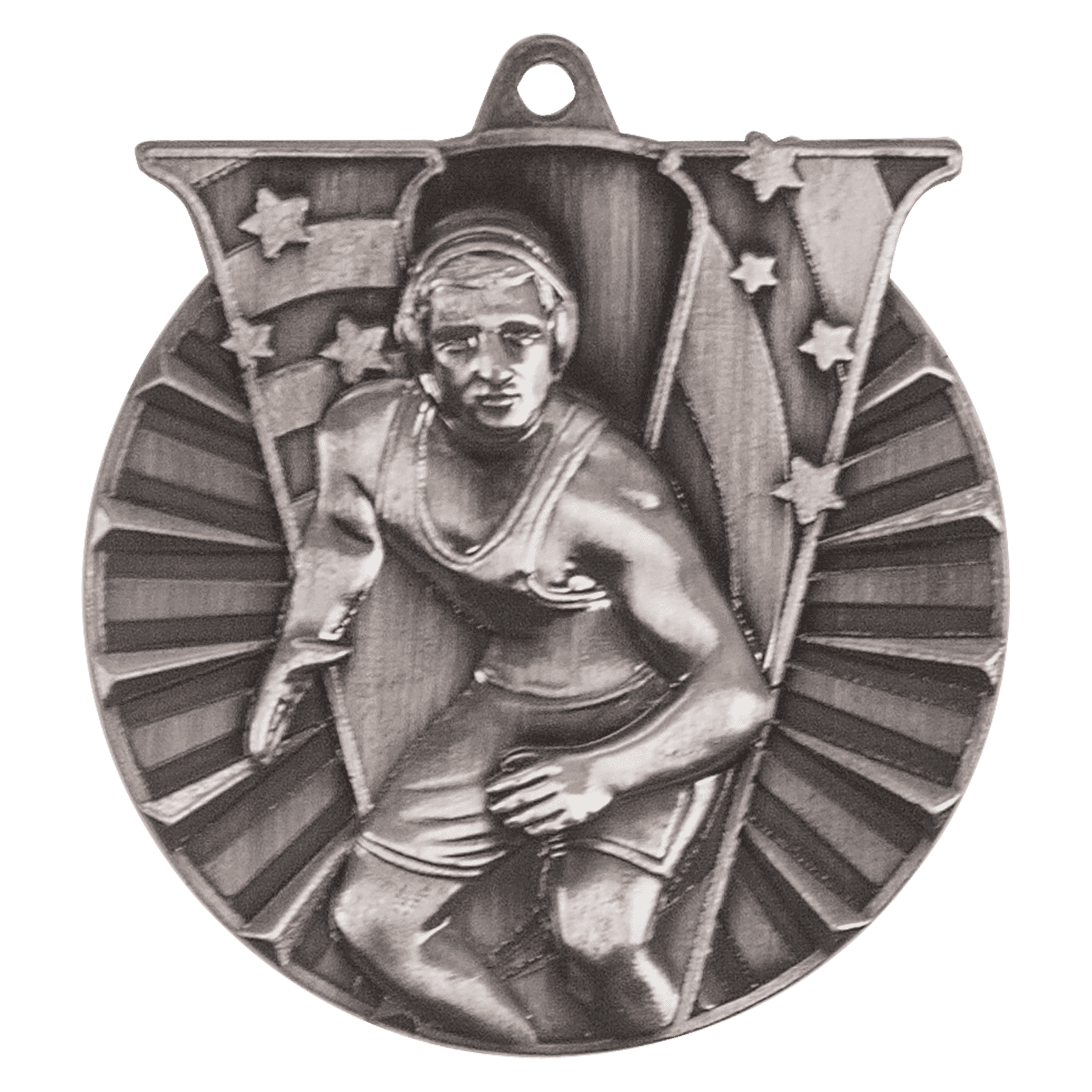 Wrestling Victory Medal-Silver