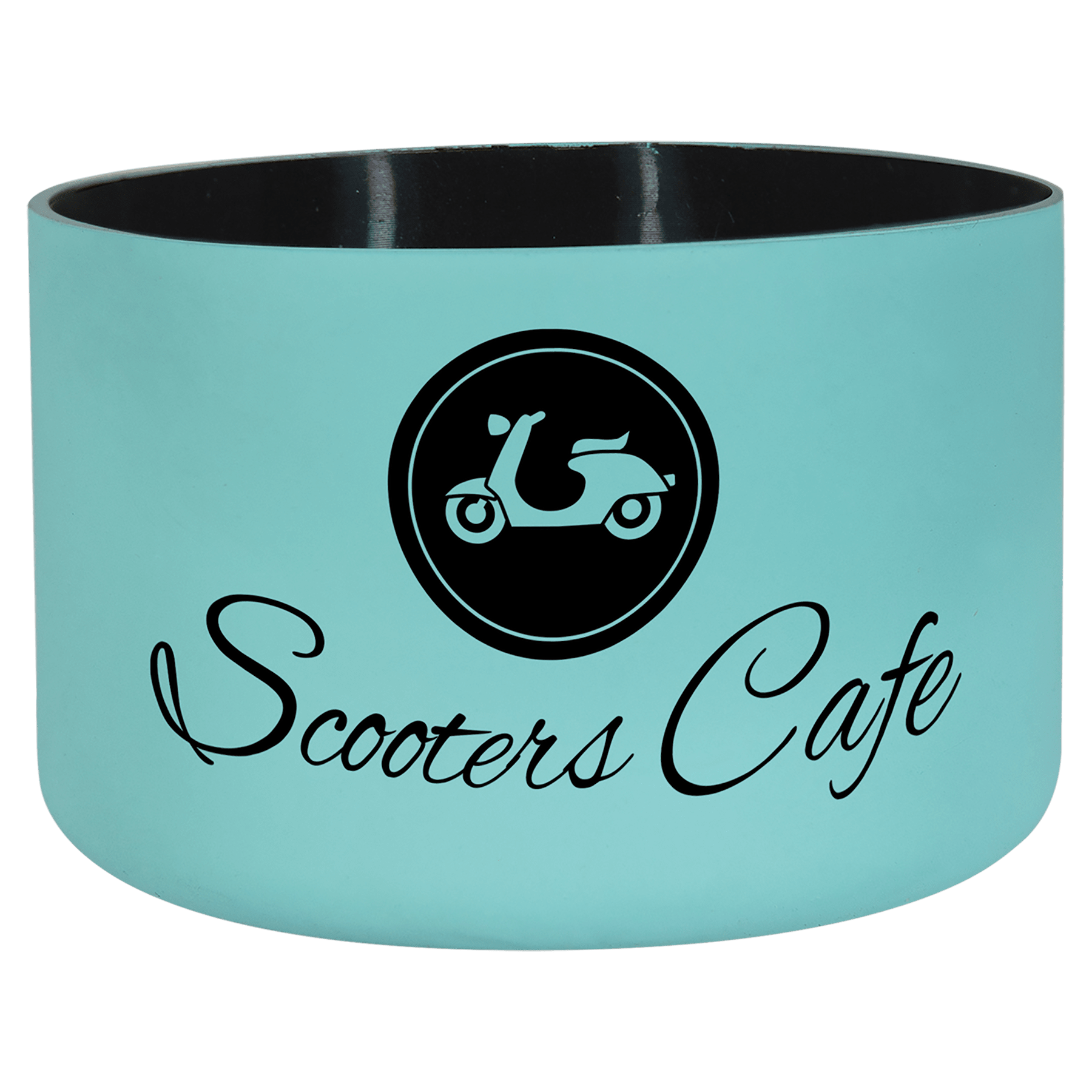 Teal/Black Silicone Water Bottle Boot for 12 and 20 oz. Water Bottles