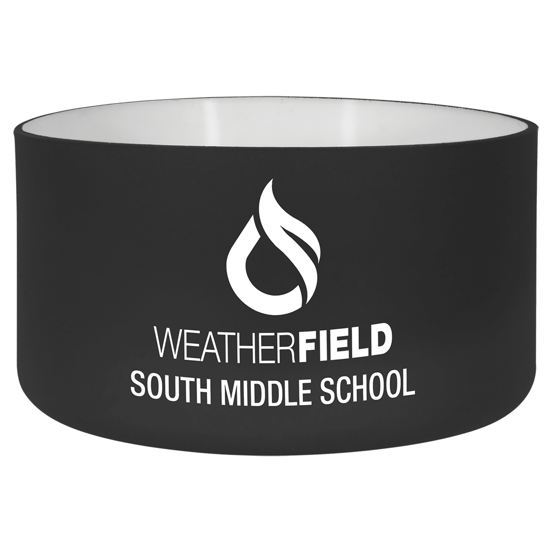 Black/White Silicone Water Bottle Boot for 32 oz. Water Bottles