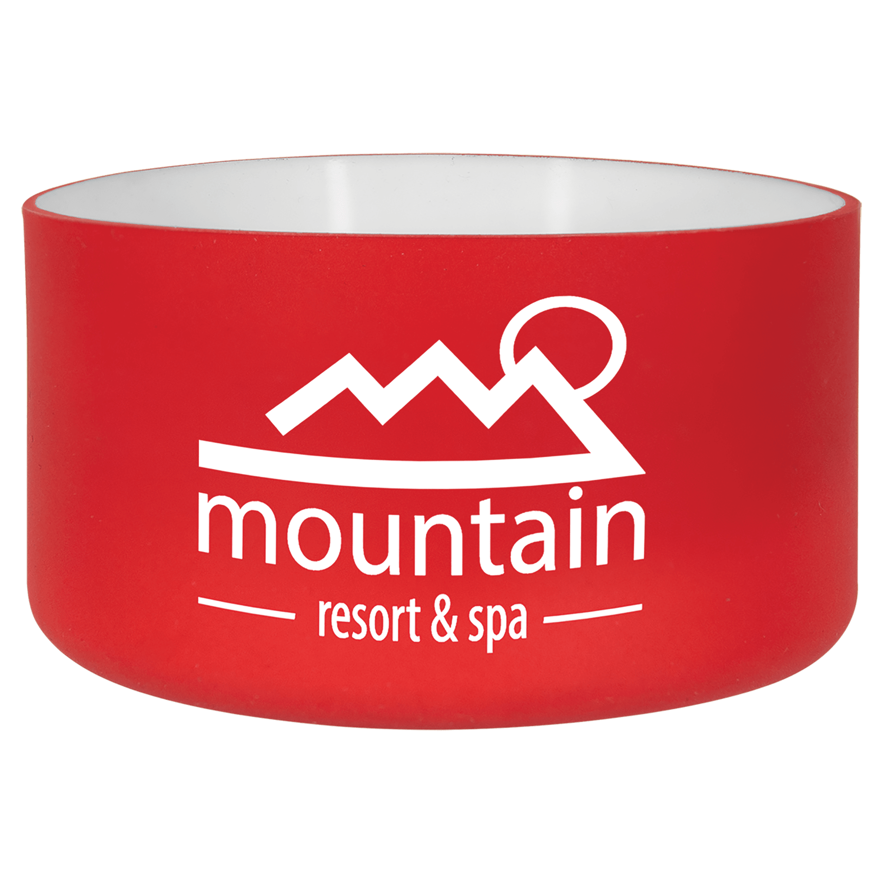 Red/White Silicone Water Bottle Boot for 32 oz. Water Bottles