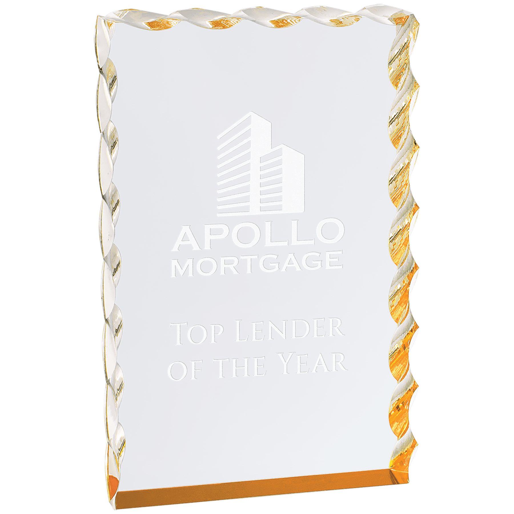 Gold Wave Edge Acryic