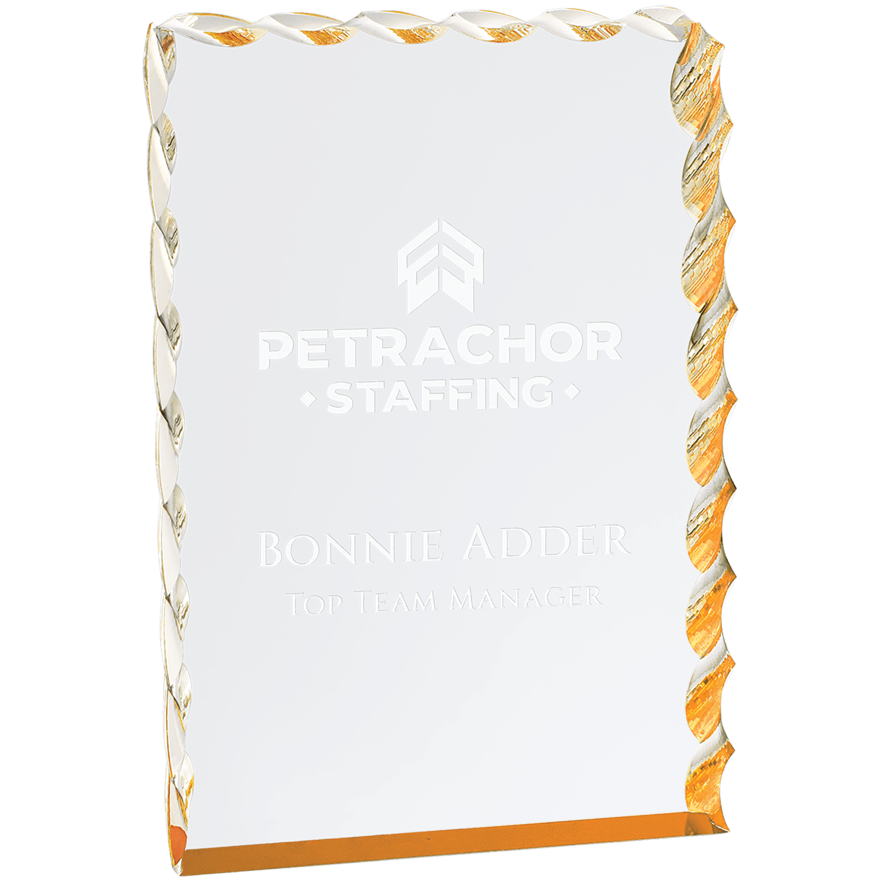 Gold Wave Edge Acrylic