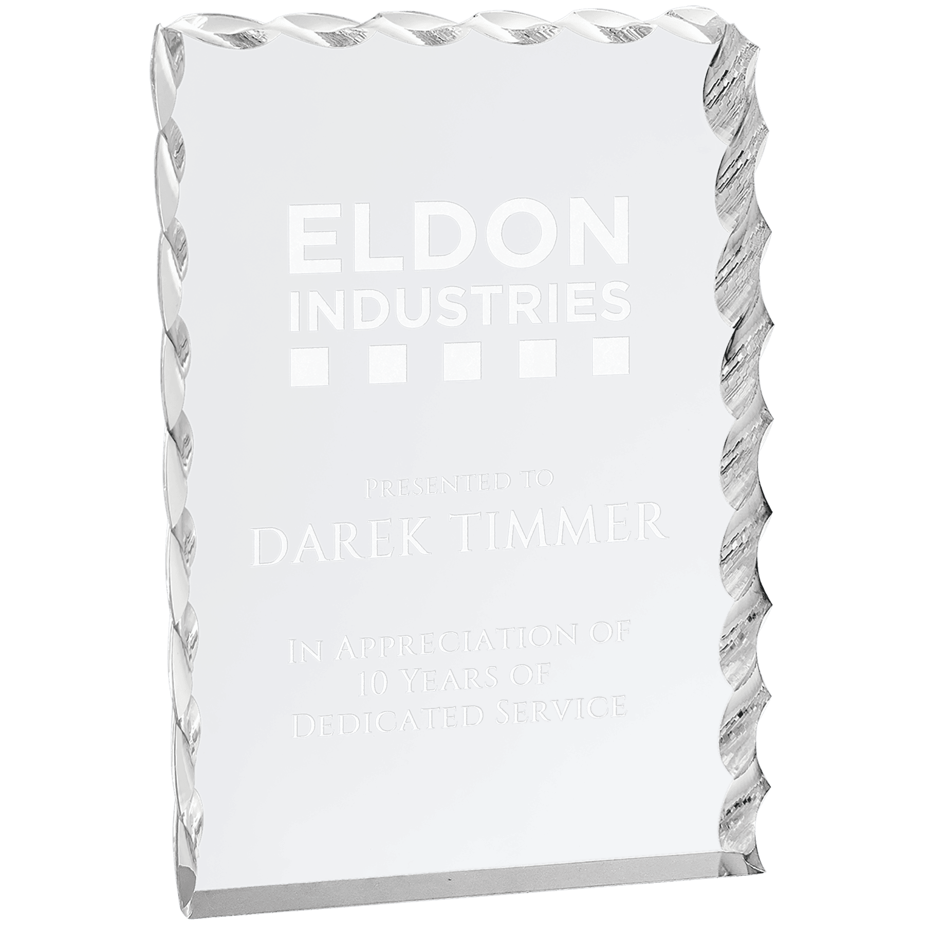 Silver Wave Edge Acrylic