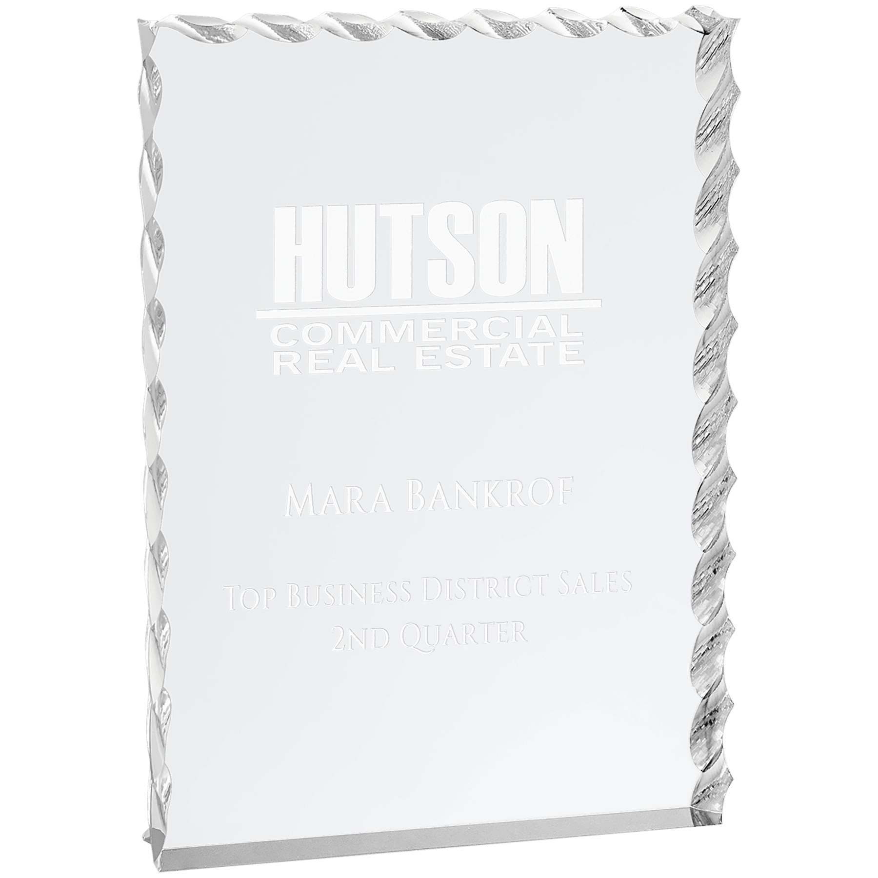 Silver Wave Edge Acrylic