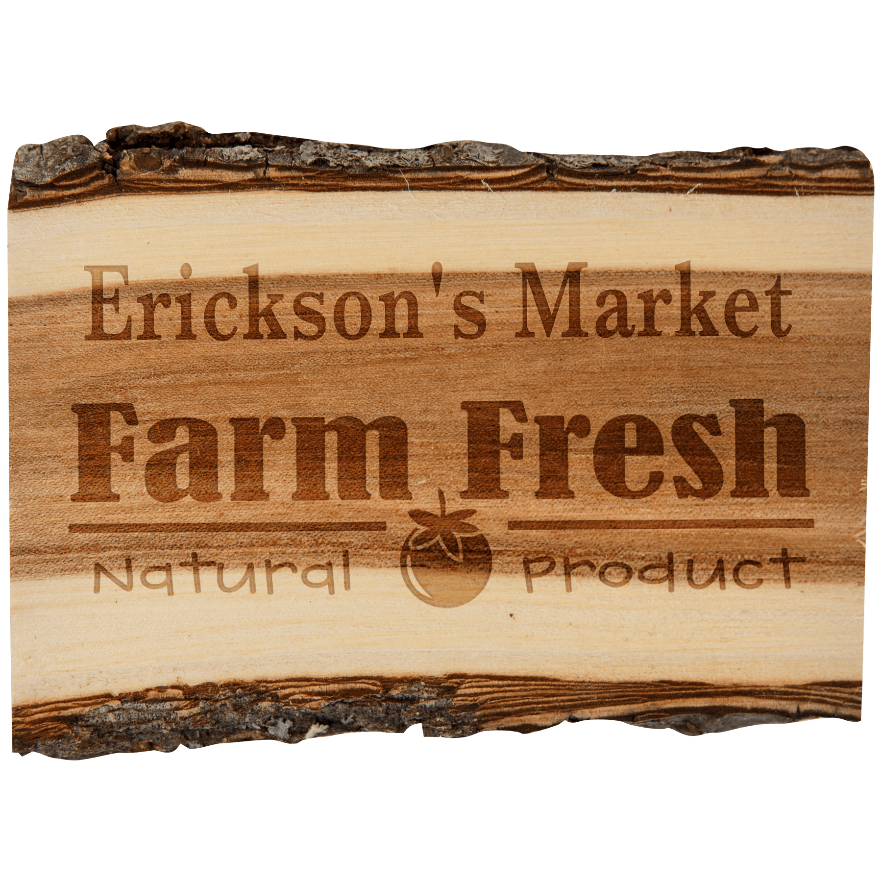 Old West Log Wood Magnet (self adhesive)