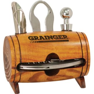 Wine Barrel 4-Piece Wine Tool Set